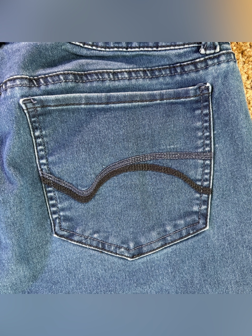 Riders by Lee Mid Rise Bootcut Jeans Women's 14 Petite Stretch Medium‎ Wash